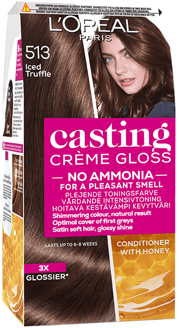 Hårfarge 513 iset trøffel castingkrem gloss produktbilde